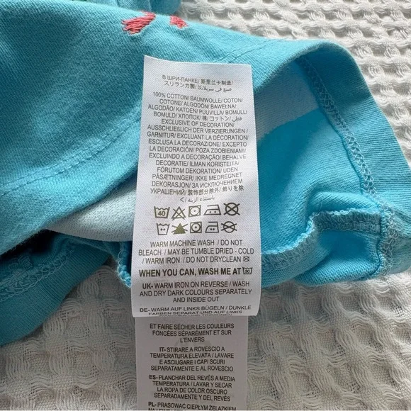 Baby Boden Baby Girl Long-Sleeve Blue Whimsical Duck Apple Tree Top: 6-9M - Picture 6 of 8